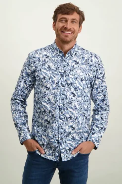 Heren overhemd lm casual wit