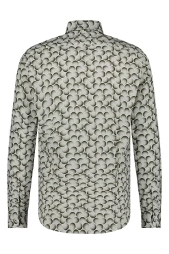 Heren overhemd lm casual groen