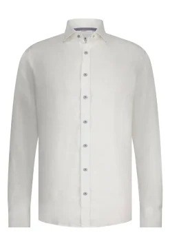Heren overhemd lm casual ecru