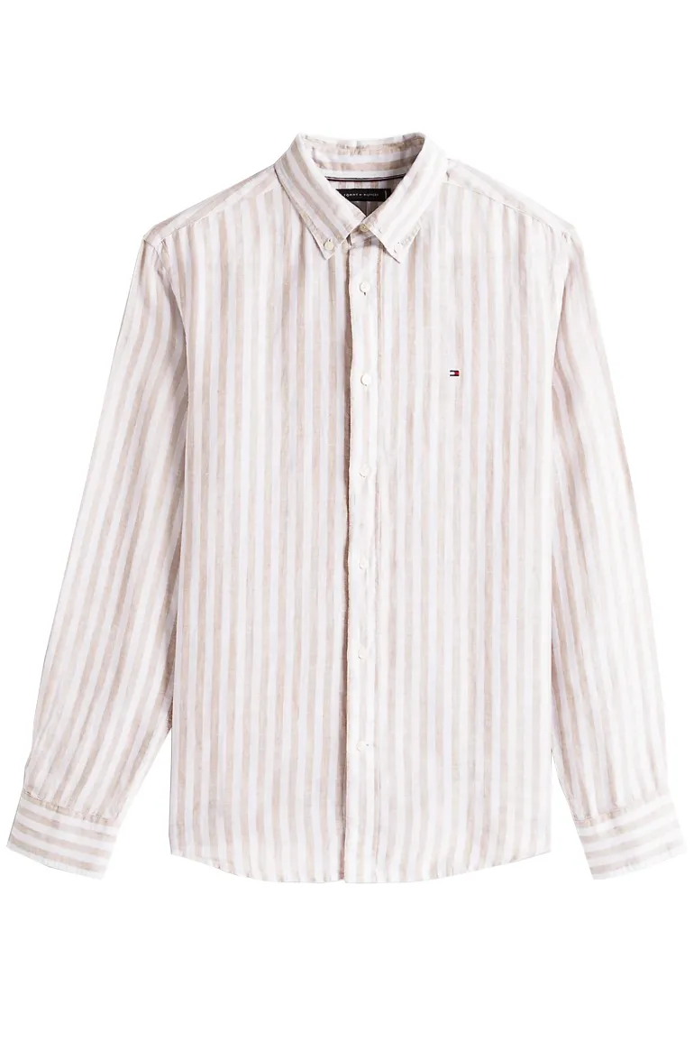 Heren overhemd lm casual wit