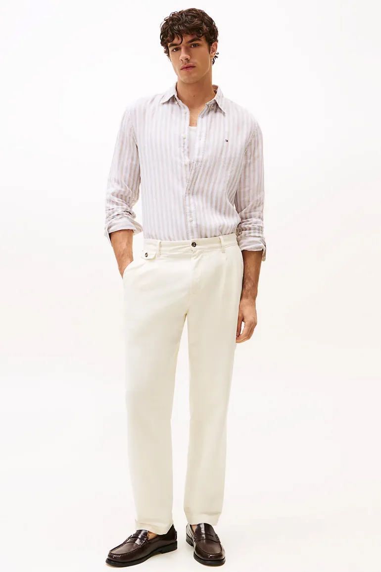 Heren overhemd lm casual wit