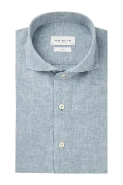 Heren overhemd lm casual blauw