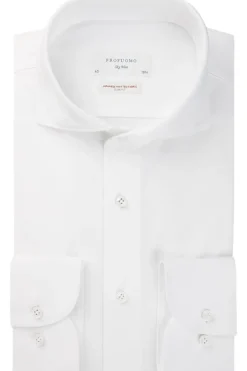 Heren overhemd lm casual wit