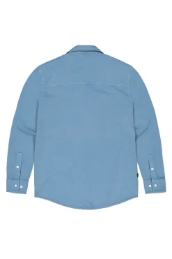 Heren overhemd lm casual blauw