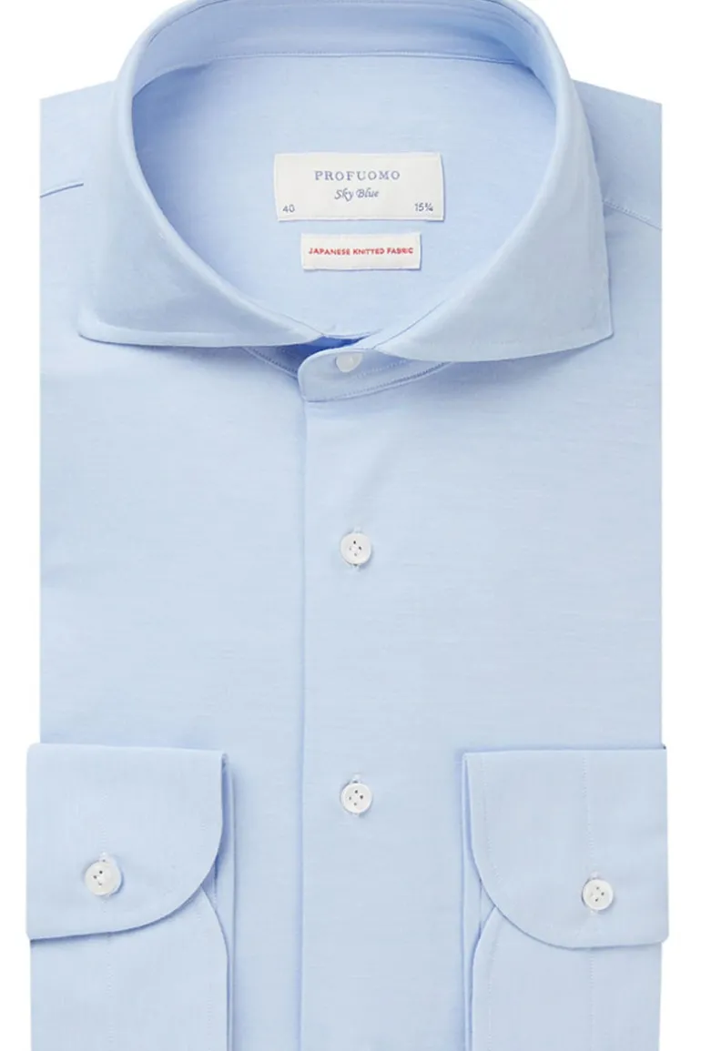 Heren overhemd lm casual blauw