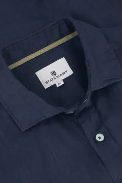 Heren overhemd lm casual blauw