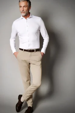 Heren overhemd lm dressual wit