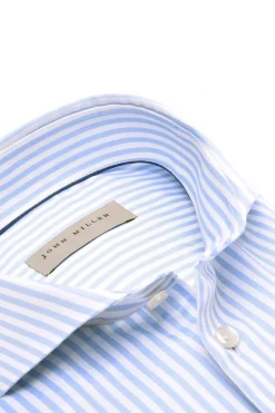 Heren overhemd lm dressual blauw
