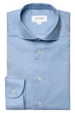 Heren overhemd lm dressual blauw
