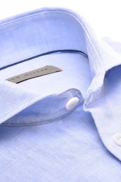 Heren overhemd lm dressual blauw