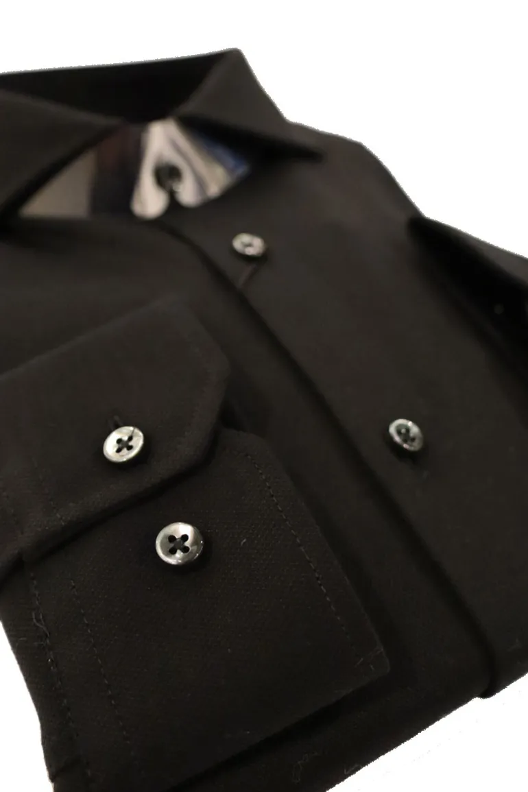 Heren overhemd lm dressual zwart