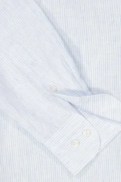 Heren overhemd lm dressual blauw