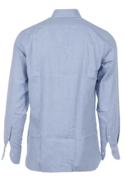 Heren overhemd lm dressual blauw