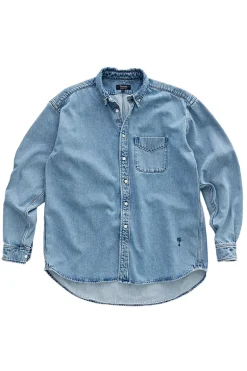 Heren overshirt blauw