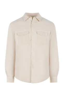 Heren overshirt bruin