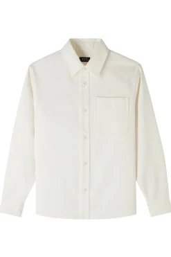 Heren overshirt ecru