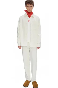 Heren overshirt ecru