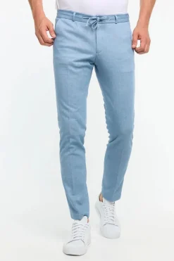 Heren pantalon blauw