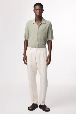 Heren pantalon ecru