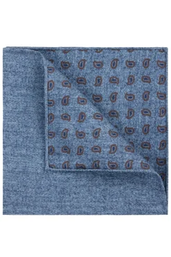 Heren pochet blauw