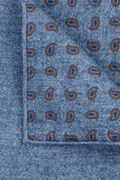 Heren pochet blauw