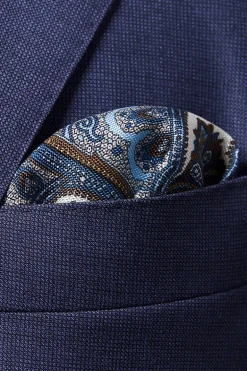 Heren pochet blauw
