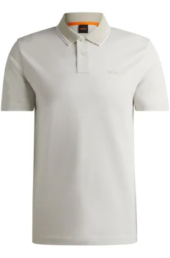 Heren polo korte mouw bruin