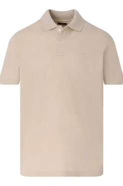 Heren polo korte mouw bruin