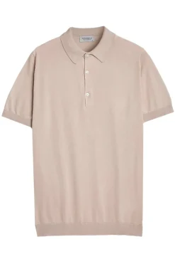Heren polo korte mouw bruin