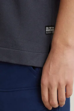 Heren polo korte mouw grijs