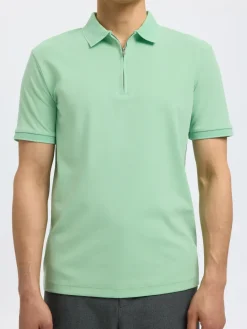 Heren polo korte mouw groen