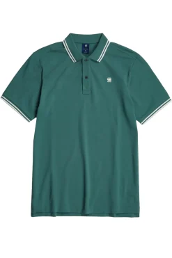 Heren polo korte mouw groen