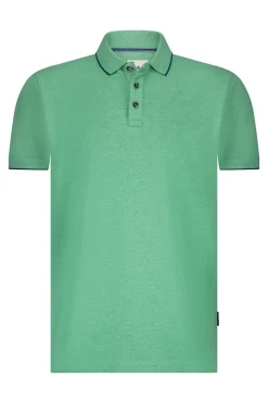 Heren polo korte mouw groen