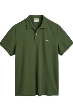 Heren polo korte mouw groen