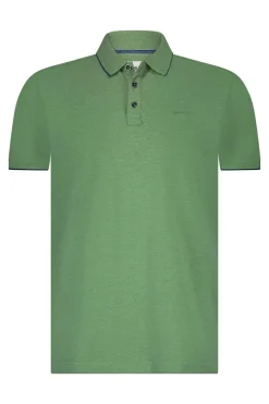 Heren polo korte mouw groen