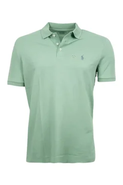 Heren polo korte mouw groen