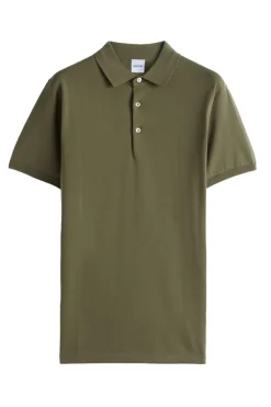 Heren polo korte mouw groen