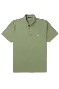 Heren polo korte mouw groen