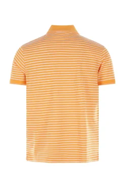 Heren polo korte mouw oranje