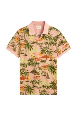 Heren polo korte mouw oranje
