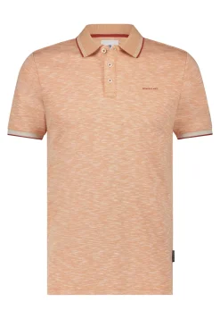 Heren polo korte mouw oranje