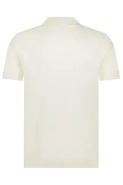 Heren polo korte mouw wit