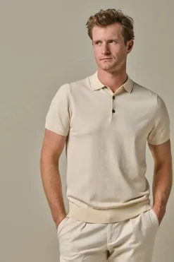 Heren polo korte mouw wit