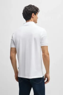 Heren polo korte mouw wit