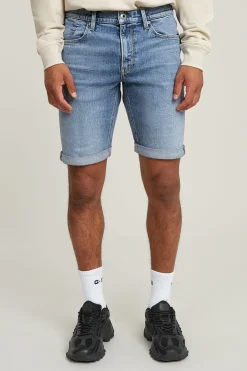 Heren short blauw