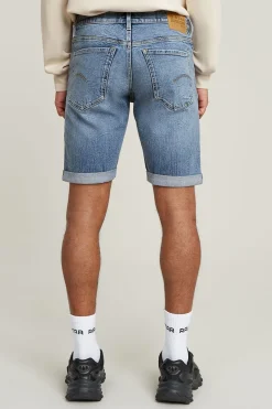 Heren short blauw