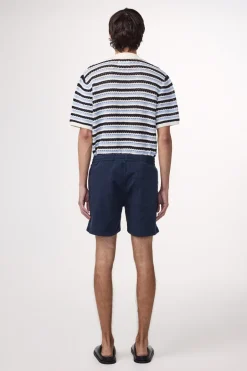 Heren short blauw