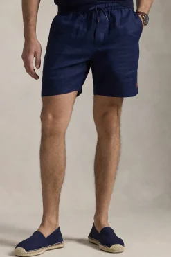 Heren short blauw