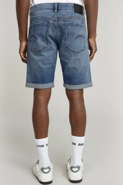 Heren short blauw
