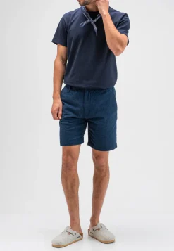 Heren short blauw